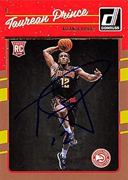 مستودع توقيع 388494 بطاقة توريان برينس لكرة السلة الموقعة - أتلانتا هوكس 2016 Donruss Rookie No.162