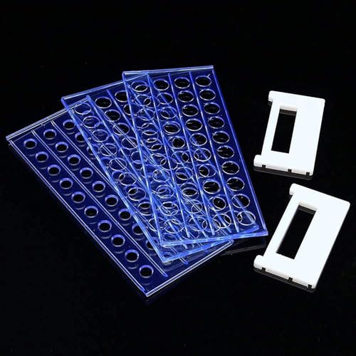 JINJUMEI Pretzel Rod Holder Kit, 40 Holes Pretzel Rod Stand Holder with 100 Pcs Clear Bags, with Bags Kit for Birthday Wedding Christmas Parties
