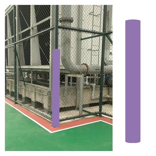 Basketball Hoop Padding for Pole Outdoor, Customizable Poles Padding Wrap Around, Outdoor & Indoor Pole Foam Padding for Dia 4 5 6 8 IN Post, Black Blue Green Yellow(Purple (H70.9in),Dia (6 1/2in))