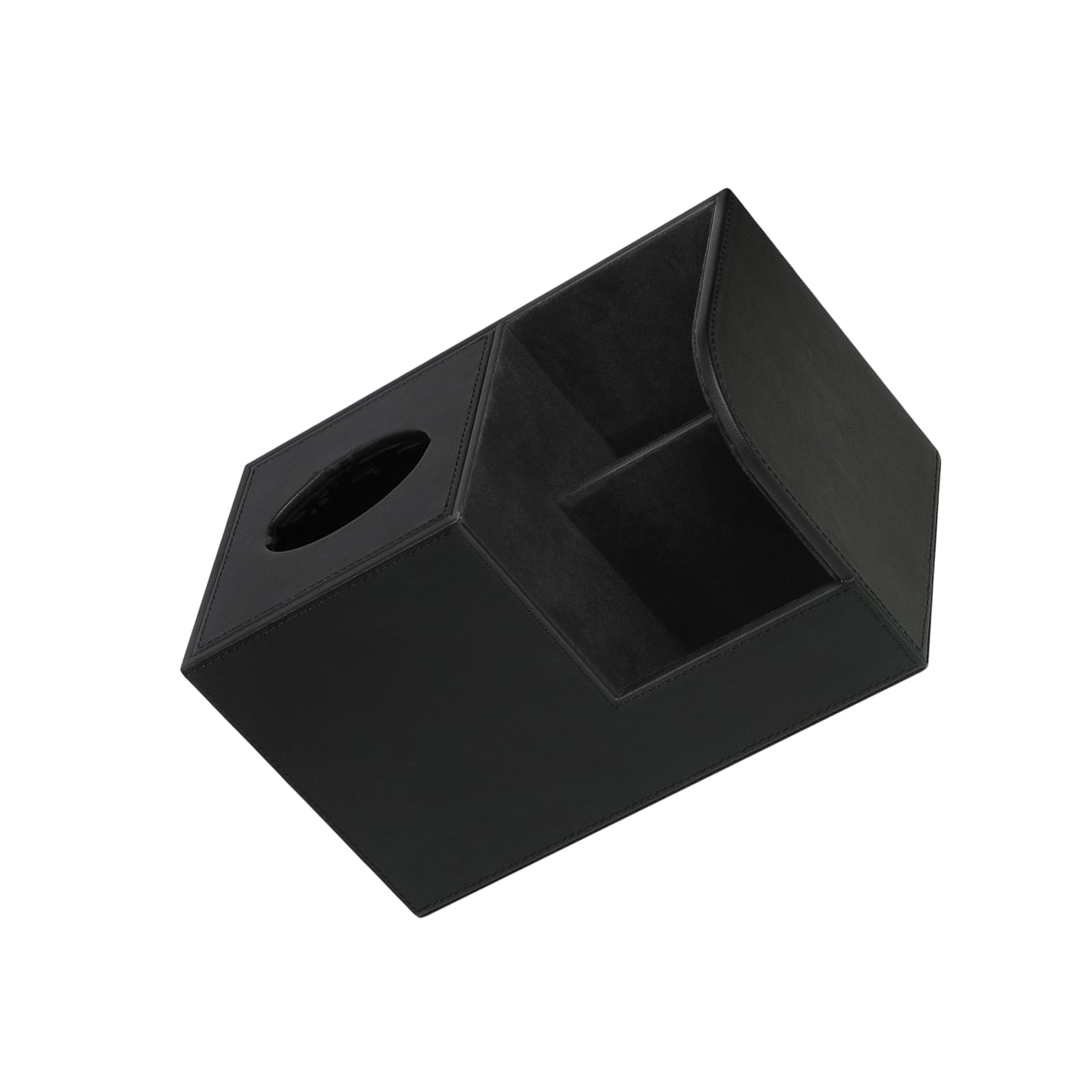 Xinsheinelry Leather Tissue Box Case for Kitchen Counter Living Room Decoration Remote Control Holder Leather Napkin Holder
