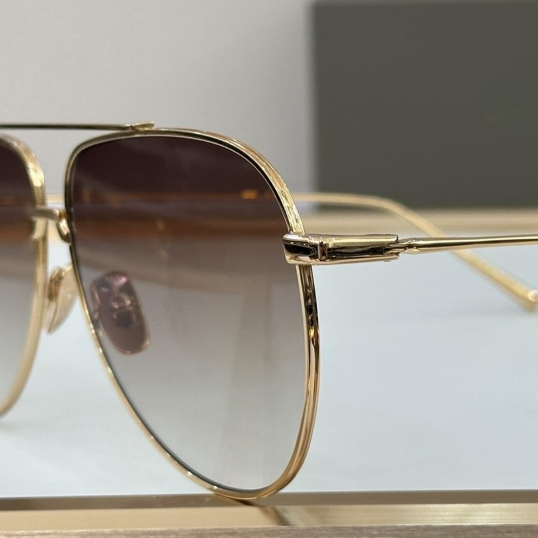 Occhiali da sole ovali in metallo da donna per uomo, alla moda