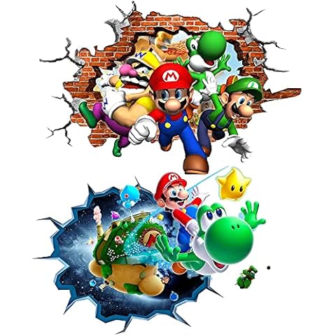 Wanddekoration Super Mario Wandaufkleber Mario Poster Wanddeko Mario Wandtattoo Super Mario Bros Wandaufkleber Cover