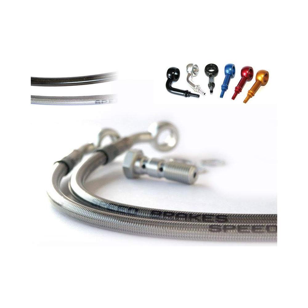 Motodak - Tubo freno anteriore in acciaio inox, raccordo in alluminio per Yamaha FJR1300 '04-05