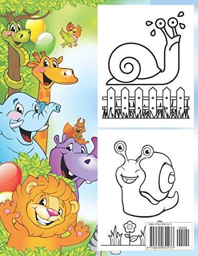 Snail coloring book for kids age 4-8: A bundle of unique snail coloring patterns for kids perfect and cute easy educational Coloring and activity book ... kids who love to color in toddler pattern. image 4