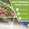 Jet Nozzle Power Washer for Garden Hose, 2026 Pressure Washer Wand with 3 Interchangeable Nozzles, Pressure Washer Nozzle for Car Washing Patio Garden Outdoor Cleaning (Grey) #1