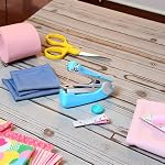 1Pc Handheld Sewing Machine, Hand Sewer Portable Mini Manual Sewing Machine Handy Needlework Tool Mini Sewer Machine Hand Stitcher Sewing Stapler Sewing Machine
