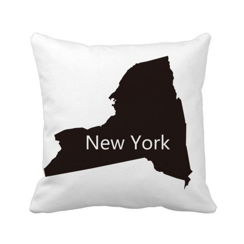 Coussin New York Etats-Unis imprimé multicolore plan carré décoration canapé 40x40