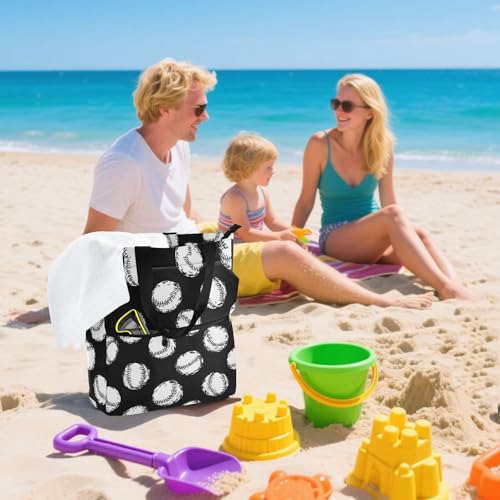 Bolsa de mano resistente con bolsillos prácticos para libros y compras 7