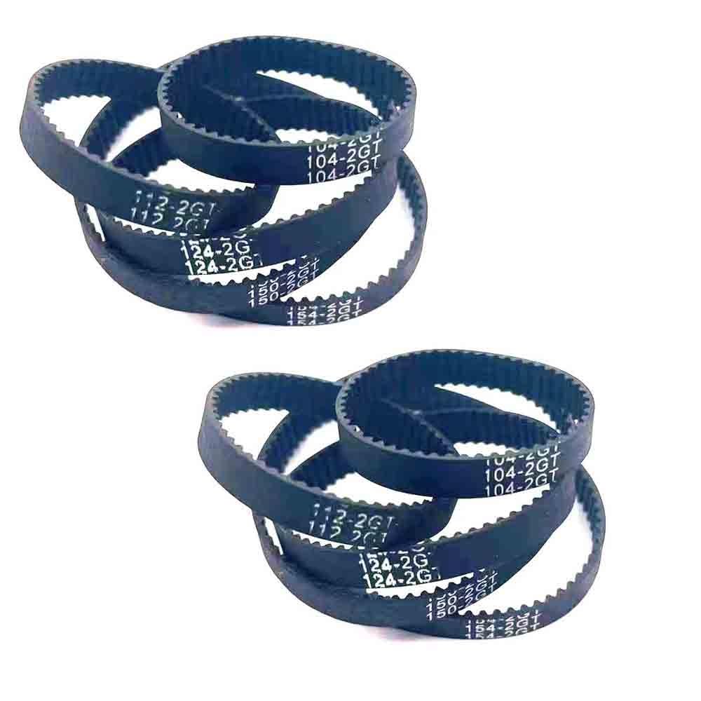 Correas Dentadas Repuesto Correa De Distribución Síncrona 2MGT 2M 2GT Ancho 6mm Longitud Paso Cerrado Goma 116 118 120 122 124 126 128 130 132 134(2GT-134,10 pcs)