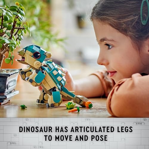 LEGO Jurassic World Baby Bumpy: Ankylosaurus Dinosaur Toy for Camp Cretaceous Fans and 7 Plus Year Old Kids, Creative Adventure Set for Independent Play, Gift for Boys and Girls 76962 LEGO Jurassic World Baby Bumpy: Ankylosaurus Dinosaur Toy for Camp Cretaceous Fans and 7 Plus Year Old Kids, Creative Adventure Set for Independent Play, Gift for Boys and Girls 76962