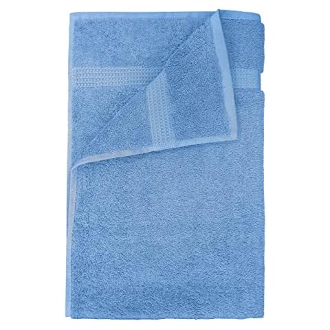Mayfair Supersoft 550gsm 100% Pure Egyptian Cotton Towel (Bath Towel(70x125cm), Sky Blue) Cover