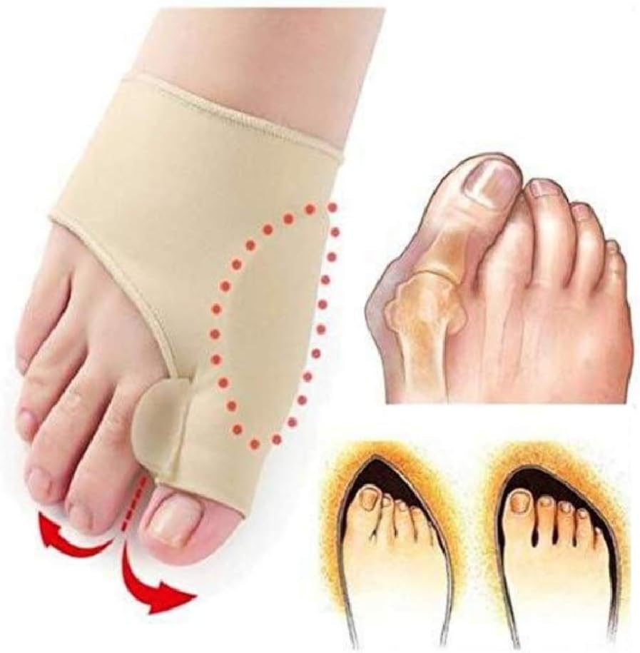 Nucarture® Toe separator for women men Bunion Corrector Splint Big Toe Separator For Orthopedic hallux valgus Foot Pain Relief Brace, Day Night Protector Feet Care Sleeves (1 Pair)