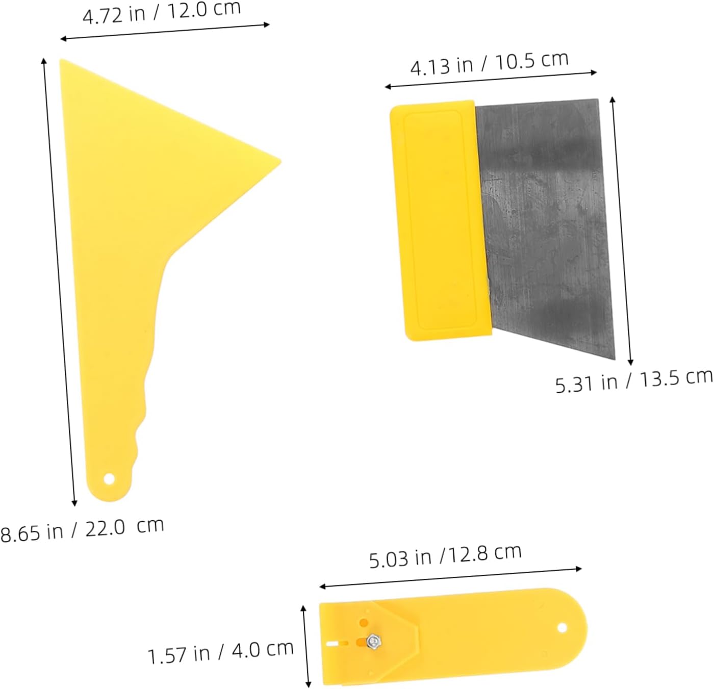 Unomor Car Film Application Kit Window Film Squeegee Tool Tint Tools Paint Scraper Squeegee Plastic Scraper Car Versatile