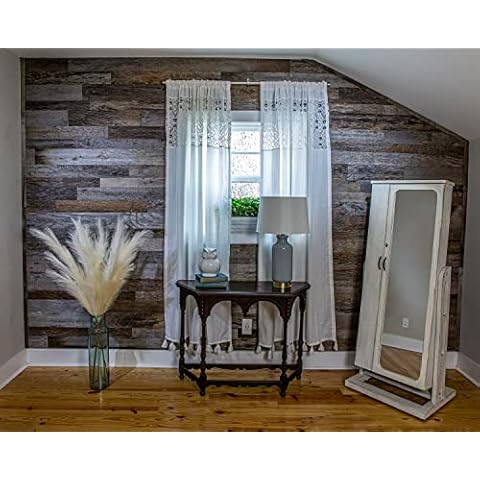 Vintage Harvest Weathered Gray Wood Panels Cover