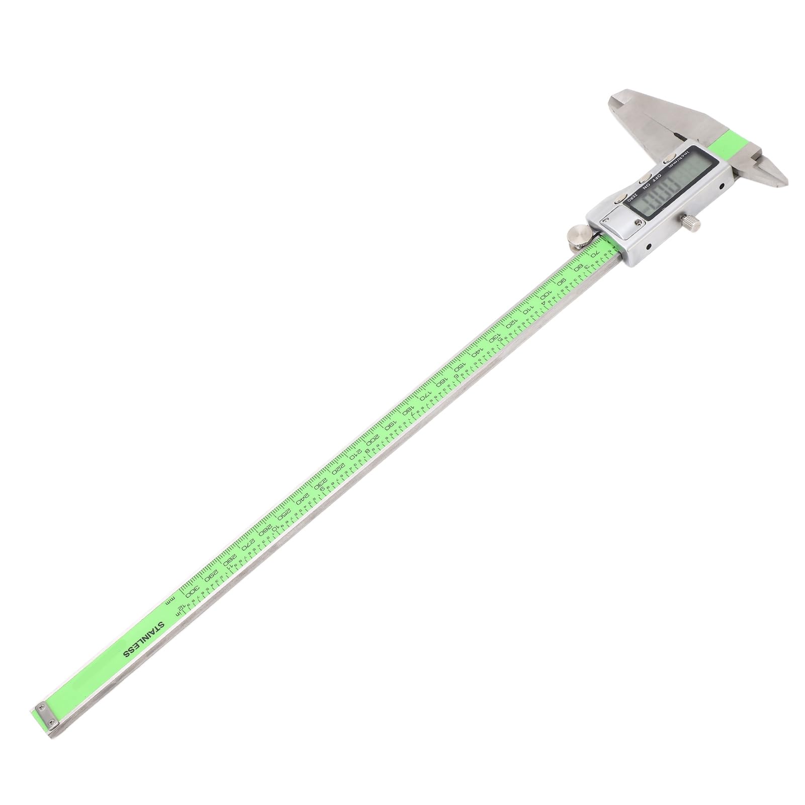 Fafeicy 300mm Digital Messschieber, hochfestes elektronisches Lineal aus Edelstahl, Genauigkeit 0,01 mm, mit LED-Display, für DIY-Messungen, das mm/Zoll-Messsystem (300mm)