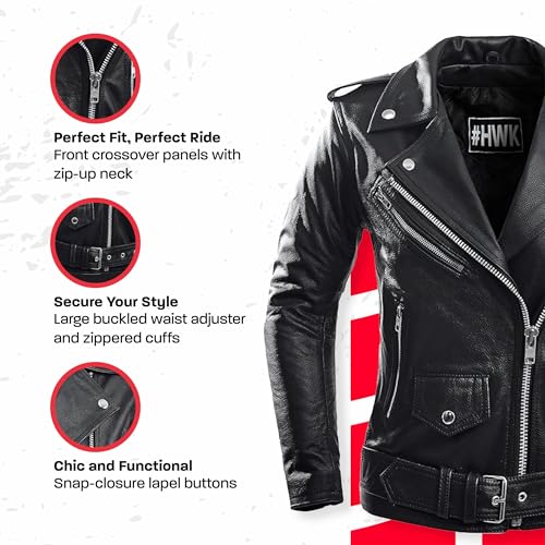 HWK Brando Leather Jacket Women