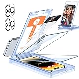 LK 5-in-1 Panzer Schutz Glas für iPhone 14 Pro Max(6.7“), 2 Schutzfolie mit 2 Stück Kameraschutz, [1s Auto Dust-Elimination] Panzerfolie, 9H+ Härte Folie Nach Militätstandard Stoßfest und Kratzfest