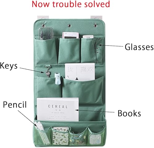 Miniatura 3 de HSLFUAI Bolsa de almacenamiento colgante para baño, detrás de la puerta, dormitorio, mesa de lavado, organizador de almacenamiento sobre la puerta