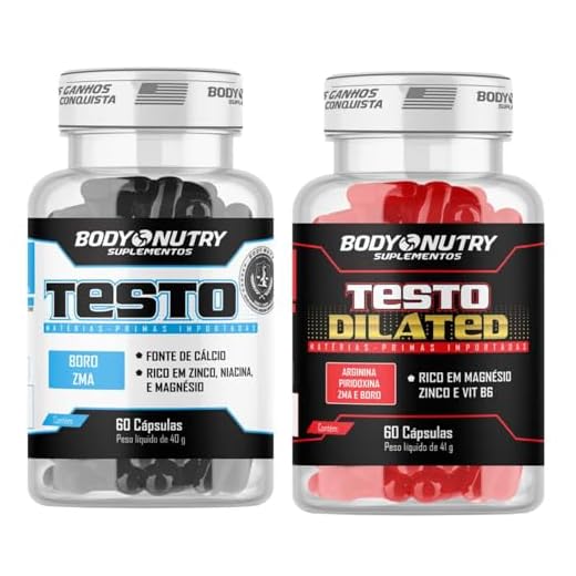 Kit Testo Pote 60 Capsulas + Testo Dilated Pote 60 Capsulas