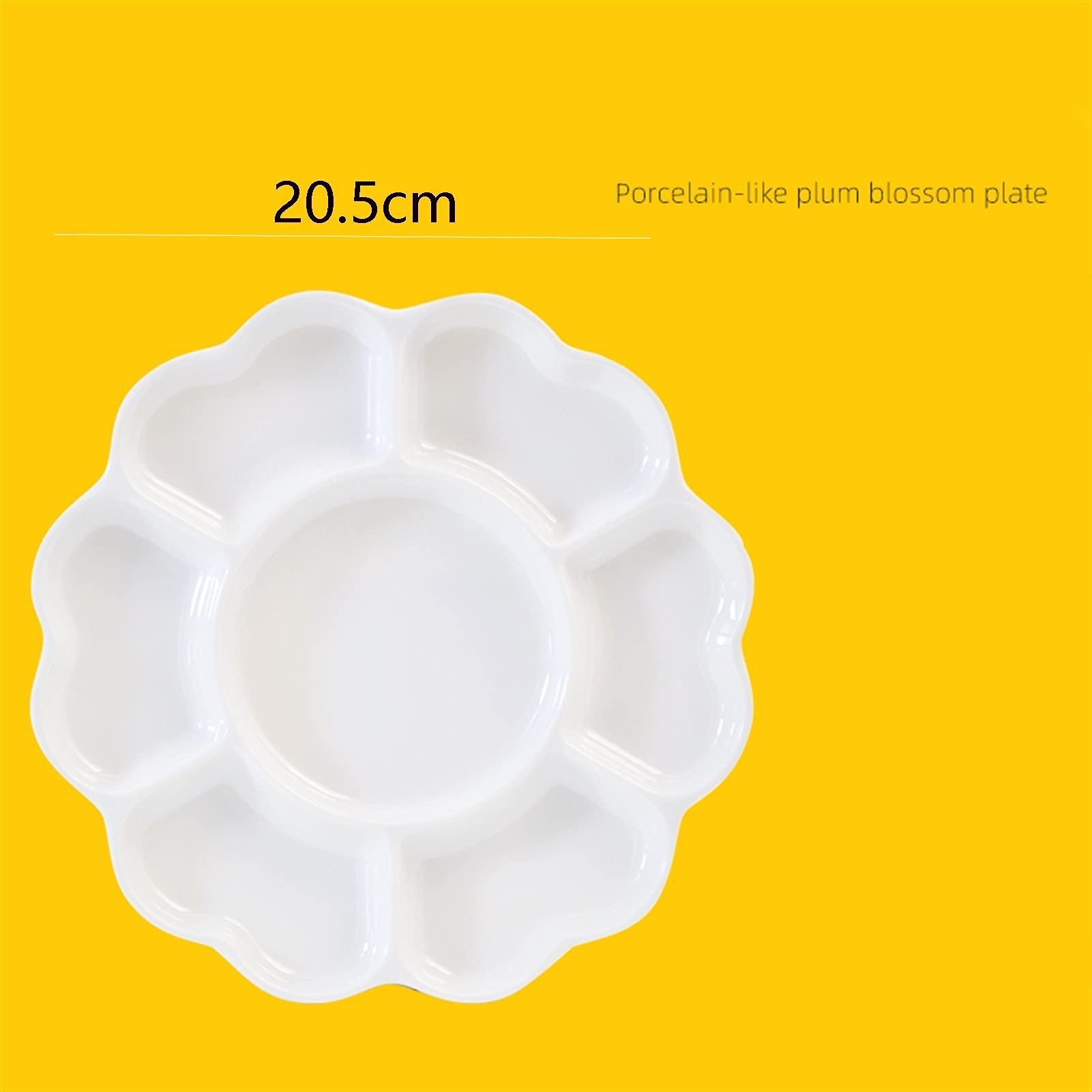 ApuaVireo&Co 1 szt. Ceramiczna paleta akwarelowa, prostokątna wielosiatkowa biała paleta, artykuły artystyczne odpowiednie do nauczania(2)