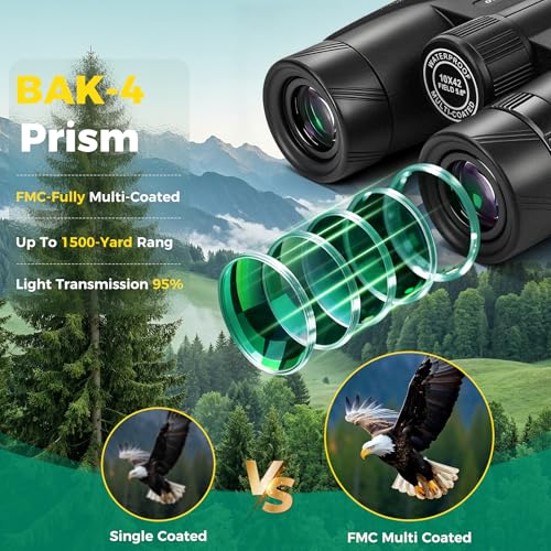 Binary Binoculars for Bird Watching 10x42