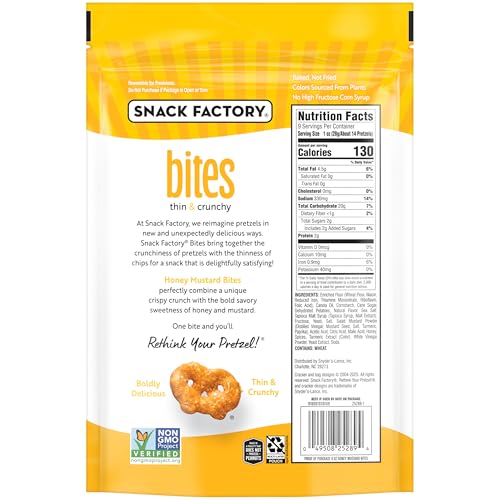 Image of Snack Factory Honey Mustard Bites, 9 Oz Bag (Pack of 3)