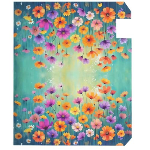 Image of Wamika Seasonal Nature Spring Summer Autumn Winter Flowers Mailbox Covers Standard Size Abstract Floral Watercolor Rainbow Dandelion Poppy Magnetic Mail Wraps Cover Letter Post Box 21 inch Lx 18 inch W