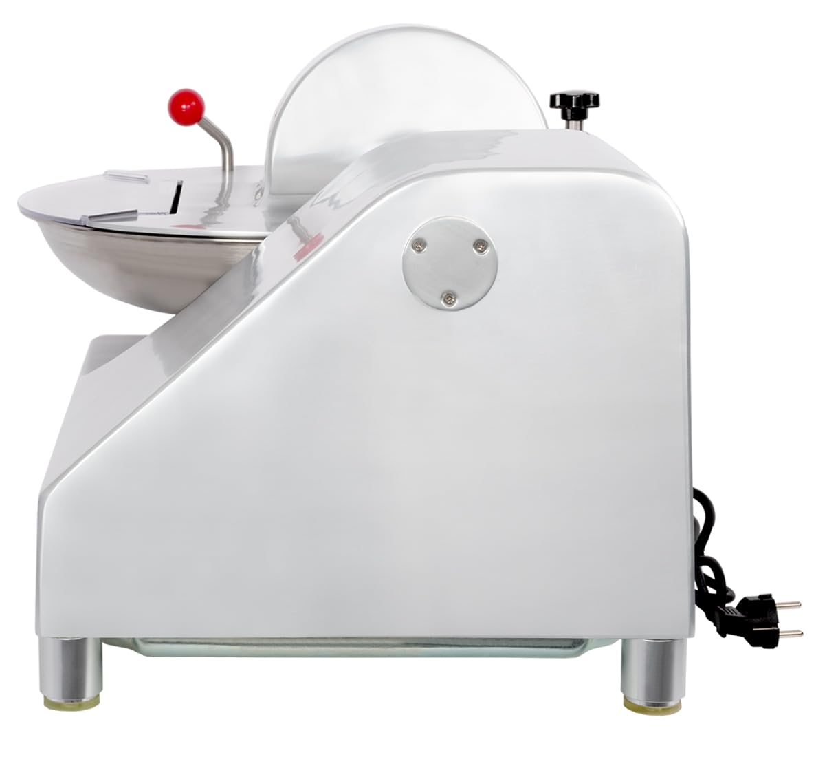 Beeketal Metzger Fleischkutter 'BFK9' Profi Tischkutter mit ca. 6,4 Liter Volumen für 2,5 kg fertiges Brät, Spezialklingen aus gehärtetem Edelstahl, 400W Motor für 1460 U/min (20 U/min Schüssel)
