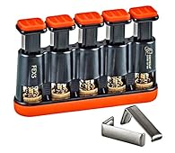 Advanced pocked-sized, lightweight training tools for different needs Adjustable tension for each finger 3- 8,5 lbs (appx. 1,3-3,9 kg) 5 individual lockable & tension adjustable pistons for more training possibilitie Train and maintain strength for y...