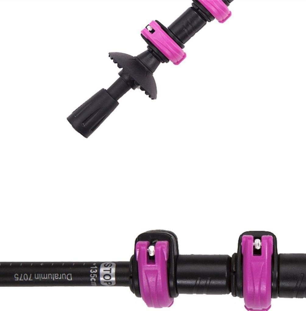 Walking Trekking Poles-ightweight Collapsible Adjustable Aluminum Telescopic Hiking Pole Walking Sticks Pair with Nordic Trek Accessories for Women Men Seniors Trail Hike