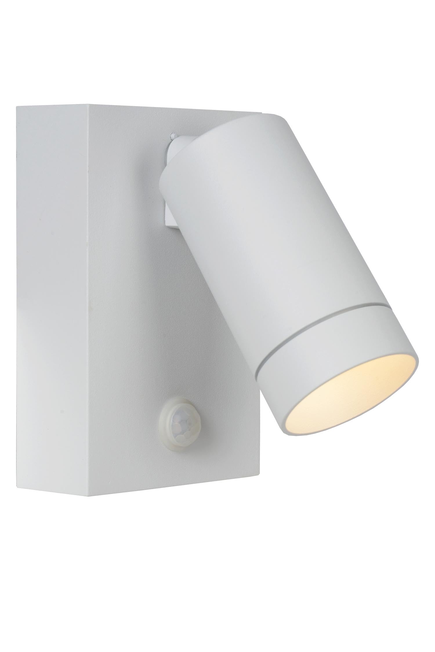 LUCIDE Taylor - Wall Spotlight/Wall Light Indoor/Outdoor - 1xGU10 - IP54 - Motion Sensor - White