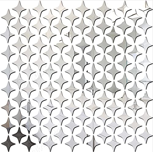 Bikri Kendra - 100 Star Silver Decorative Mirror Stickers for Wall, Wall Mirror Stickers, 3D Acrylic Stickers Wall Stickers for Hall Room, Bed Room, Kitchen Living Room Kids Room. (B08RDHD6VT) Amazon Price History, Amazon Price Tracker