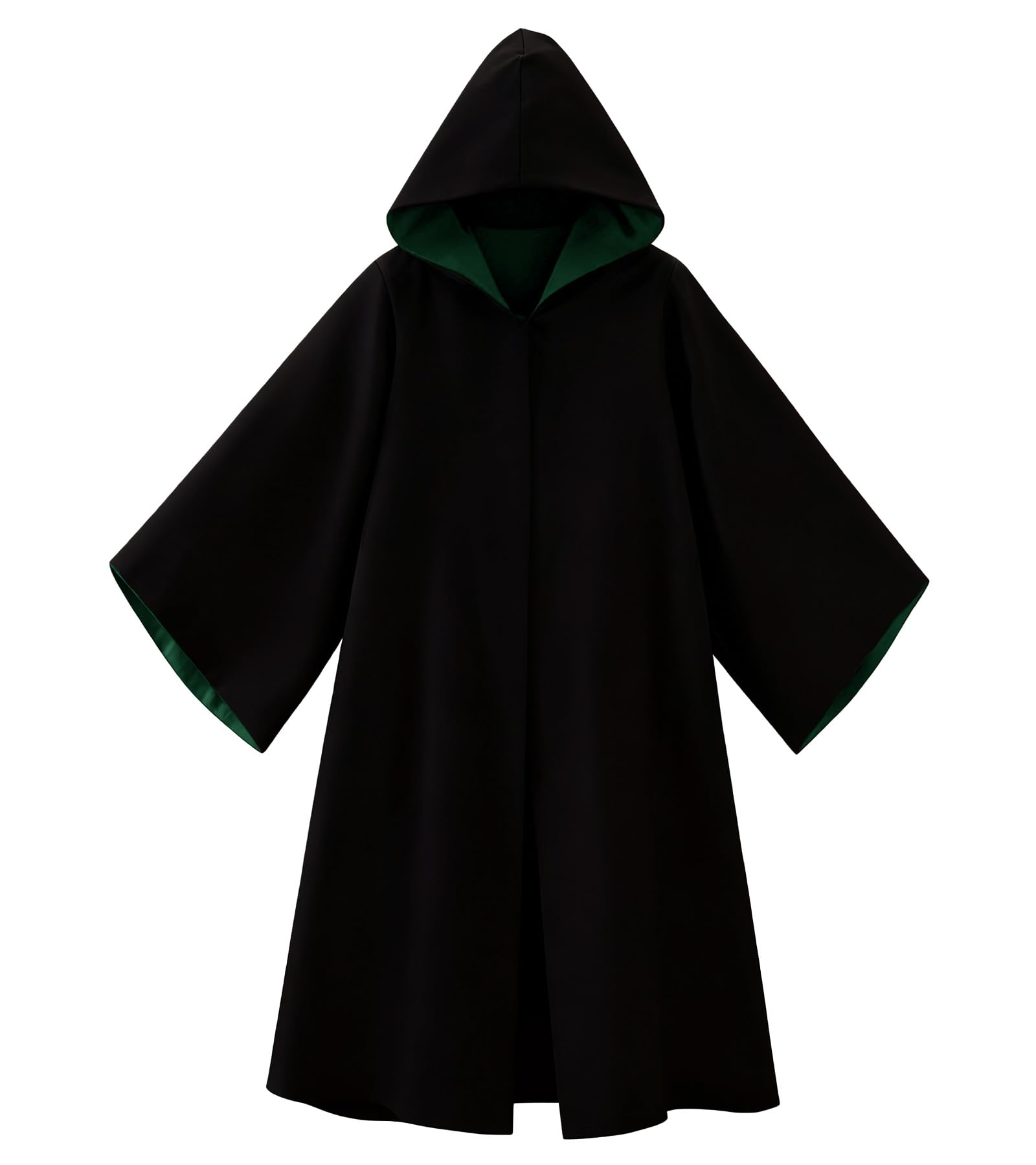 Unisex Halloween Robes Magical Cloak Hooded Cape with Pockets Halloween Outfit Cosplay Costume