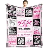 Picture of Stbyiz Nursing Student Gifts - Best Gift for Student Nurse - Nurse Students Gifts for Women Blanket 60"X 50" - Future Nurses Presents - Nursing School Presents for Nurses Students