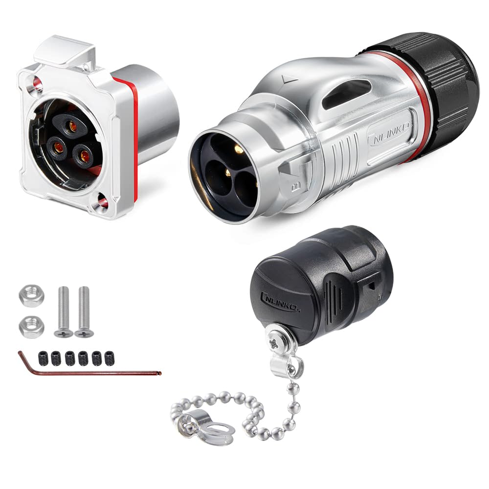 Conector impermeable IP68 contra fallos por humedad en tomas M24 8