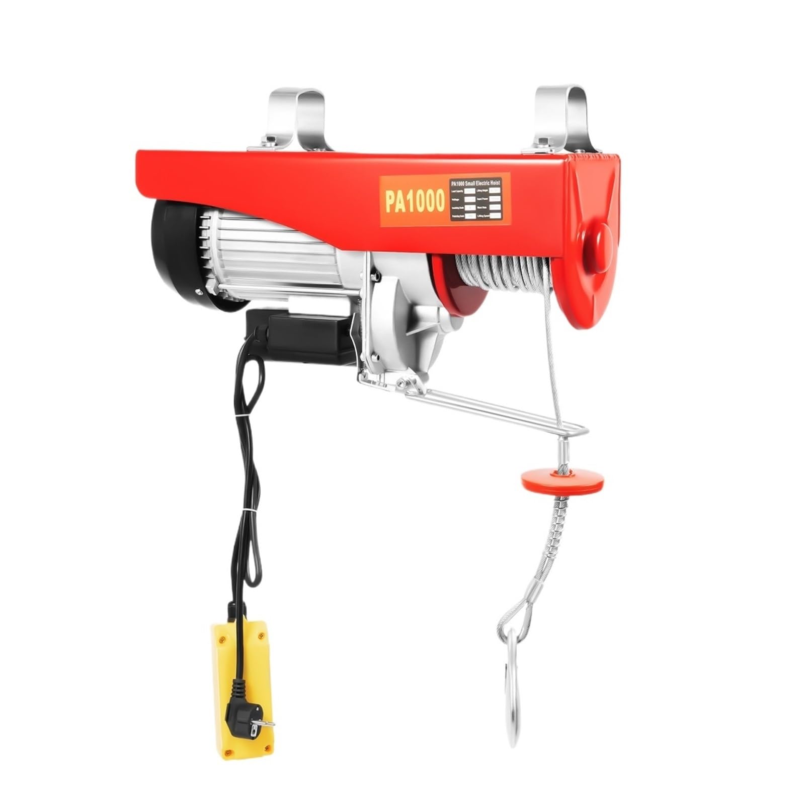 Montacargas eléctrico Polipasto Eléctrico 220V 1600W 1102lbs Grúa Aérea Con Capacidad De Elevación Para Garaje Taller Almacén Pórtico Polipasto Eléctrico de Cable