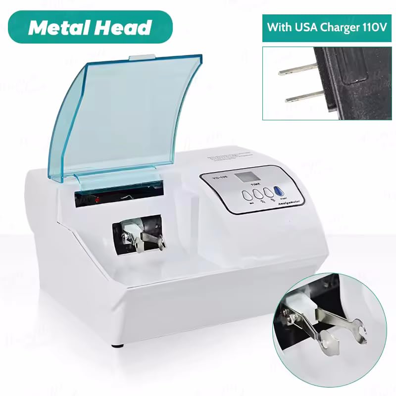 REEHUT Lab Dental Digital Amalgamator Machine 4500cpm Metal Head Amalgam Capsule Mixer