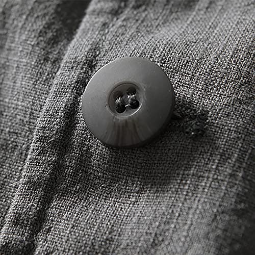 Mens Big and Tall Casual Linen Blazers Loose Fit Lightweight Button Up Suit Jackets Lapel Collar Tailored Sport Coats3