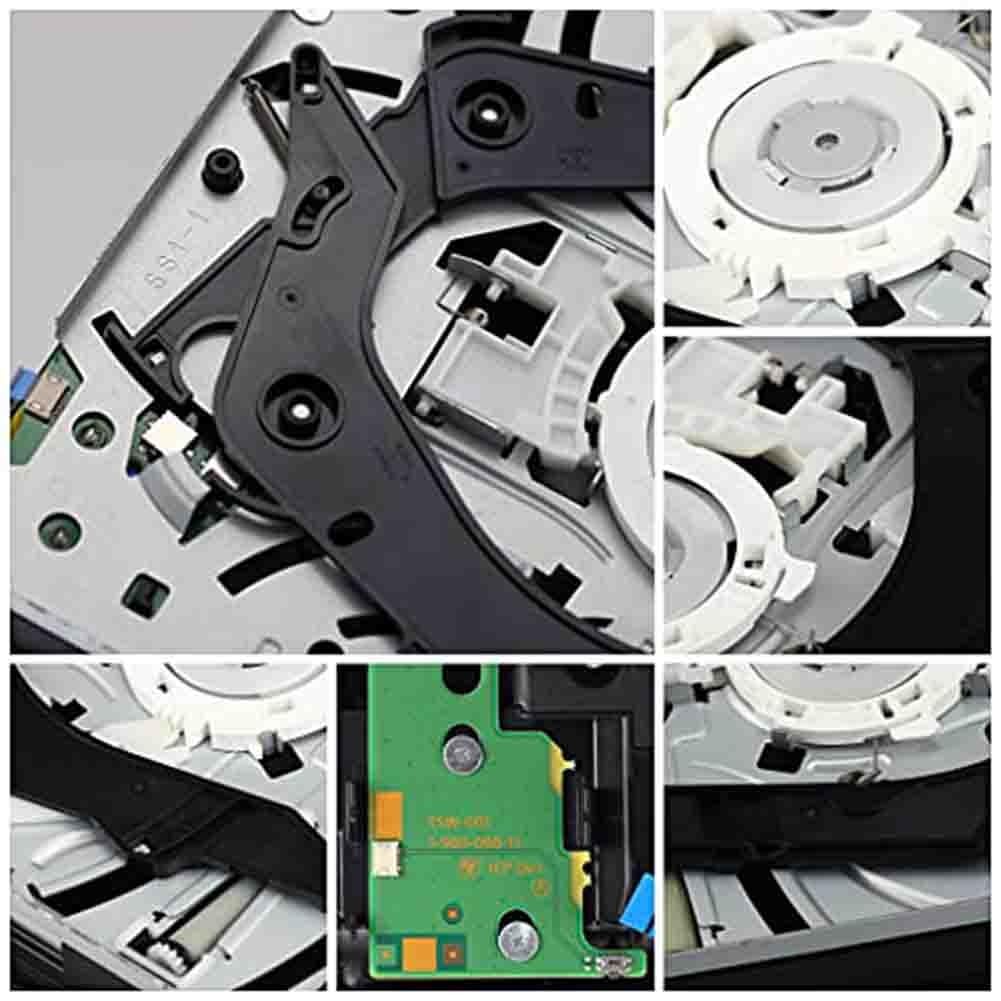 Lecteur DVD Blu-ray de rechange pour PS4 série CUH-1200 avec carte préinstallée, résout les problèmes de lecture, installation Plug and Play, compatible avec la réparation de consoles CUH