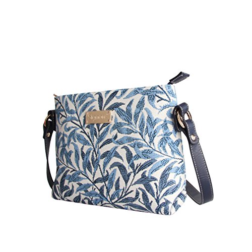 William Morris Strawberry Thief Tapestry Mini Satchel Cross-Body Bag By Siganre (Willow Bough) #TOP1