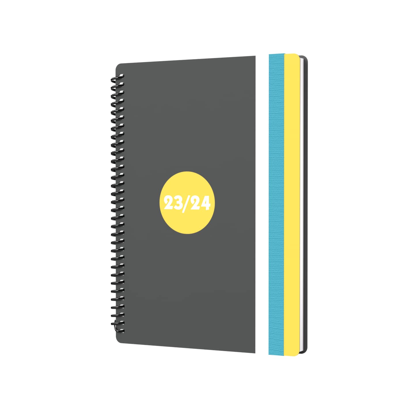 Collins Debden Delta Academic 2023-24 A5 Week To View Mid Year Diary Planner School, College or University Term Journal - August 2023 to August 2024 - Yellow - FP53M.45-2324