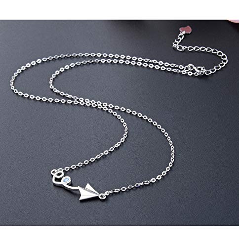 Collier avion argent 925 accessoire tendance pour vos voyages