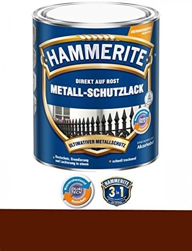 750 ml Hammerite Direct op roest metalen beschermende lak bruin, ...