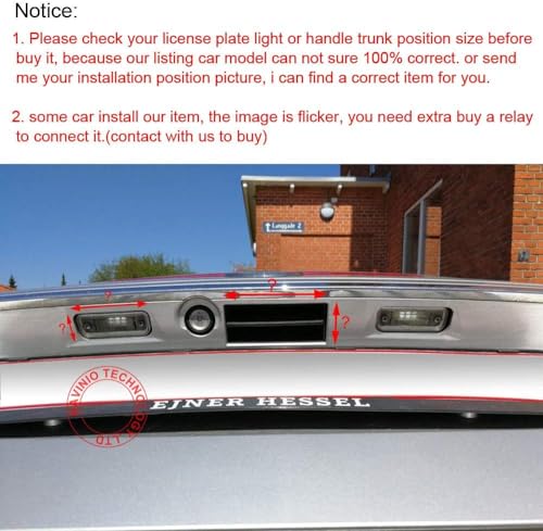 Image of HD 720P Night Vision Waterproof Car License Light Plate Back Up Rear View Reverse Camera Replacement for VW Golf Variian /Tiguan /Touareg /Polo /Jetta /Passat /Bora /Skoda /Porsche Cayenne