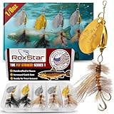 RoxStar Fly Strikers Proven Nationwide to Out-Fish Any Spinner | Hand-Tied in The USA | Most Versatile Fishing Spinner Ever! Trout, Bass, Steelhead (1/8oz S1)
