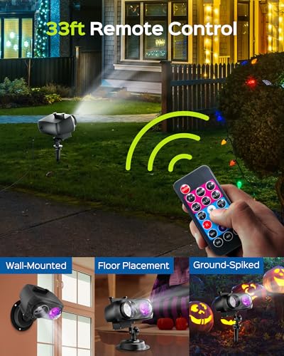 Jackyled JKDP02 Christmas Halloween Projector Lights Outdoor thumb #3