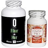 24/7 Digestive Support, Authentic Omnitrition (Bundle) Includes: Fiber~n~Mor - 180 Capsules, Omni Pro (Probiotic Supplement) 90 Capsules