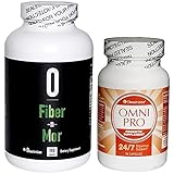 24/7 Digestive Support, Authentic Omnitrition (Bundle) Includes: Fiber~n~Mor - 180 Capsules, Omni...