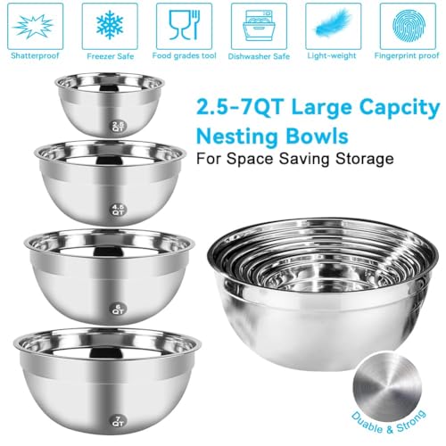 24% Off WEPSEN Hand Mixer Set with Bowls & Measuring Tools