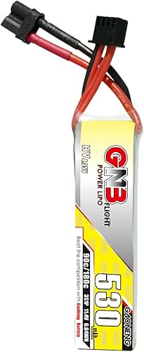 Miniatura 2 de Gaoneng 2 unids GNB 3S 530mAh 11.4V HV LiPo batería tipo largo 90C XT30 enchufe LiHV alto voltaje para 2.5 pulgadas palillo de dientes Drone Torrent